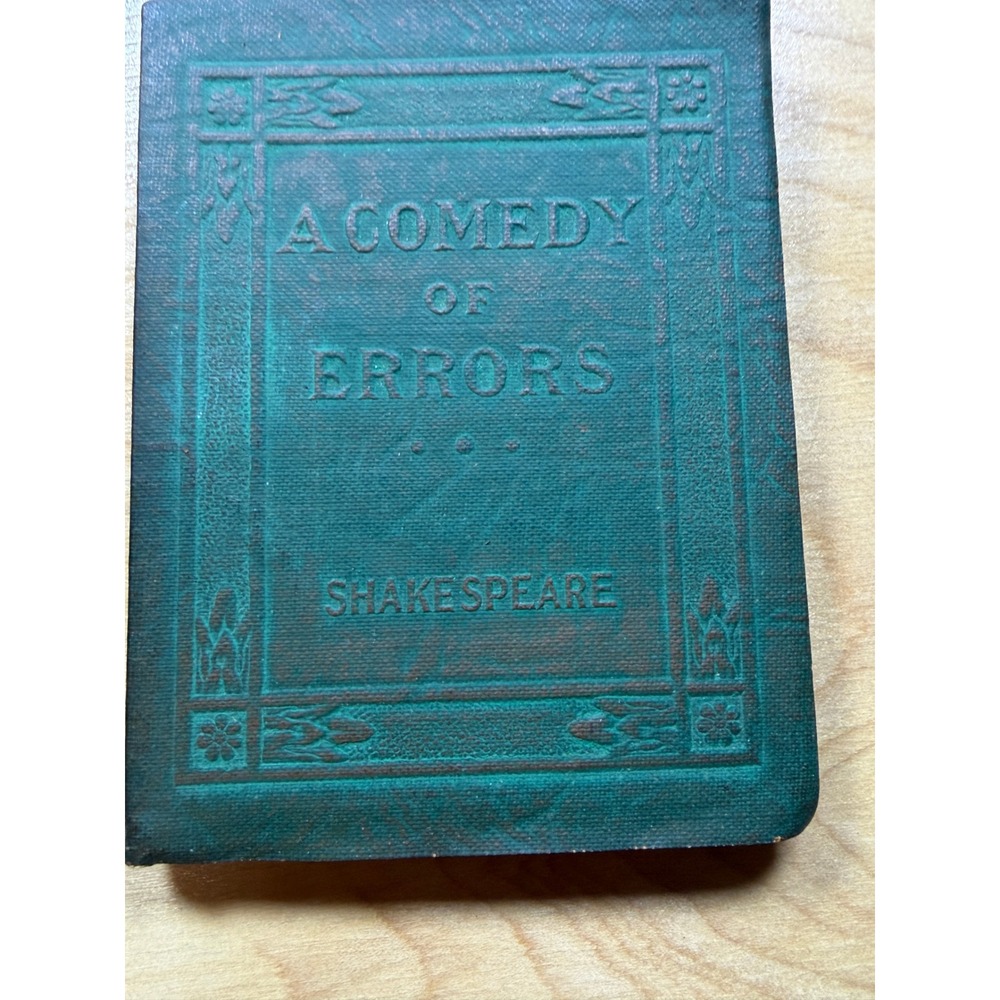 Little Leather Shakespeare A Comedy of Errors Library Miniature Book Green
